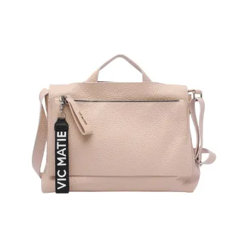 Vic Matie Calfskin One Shoulder Handbag Women's Pink