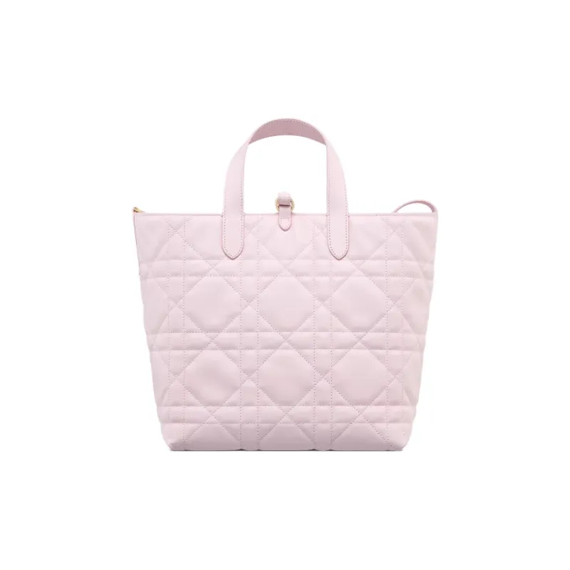 DIOR Toujours Cow Leather Native Bag, One Shoulder Handbag Medium Size Women's Light Pink-5
