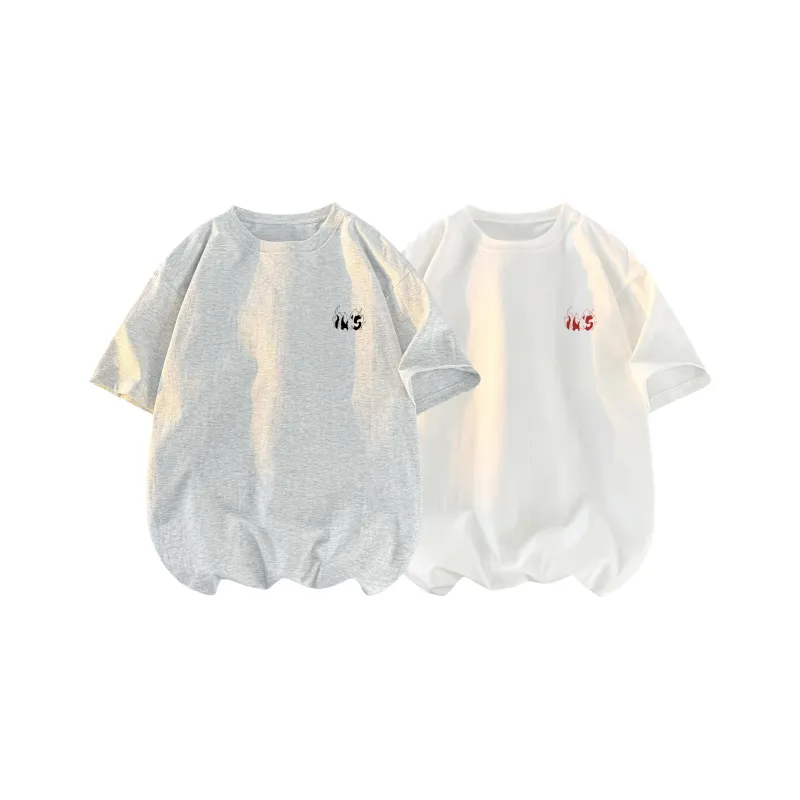 IN'S T Shirt Unisex Multicolor Heather Gray-14
