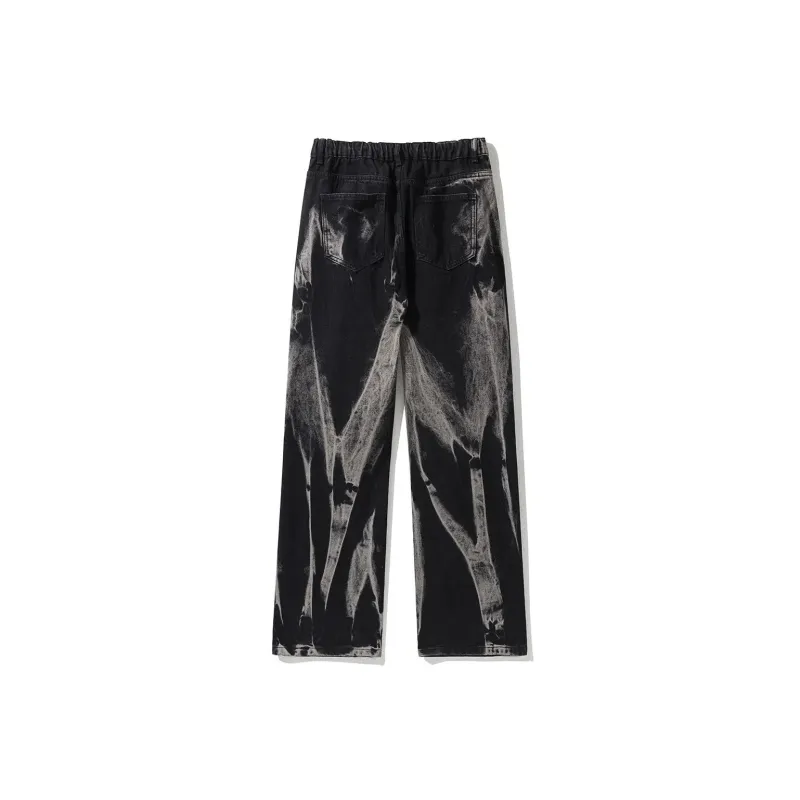 BENGEN Jeans Unisex Black Gray Color-2