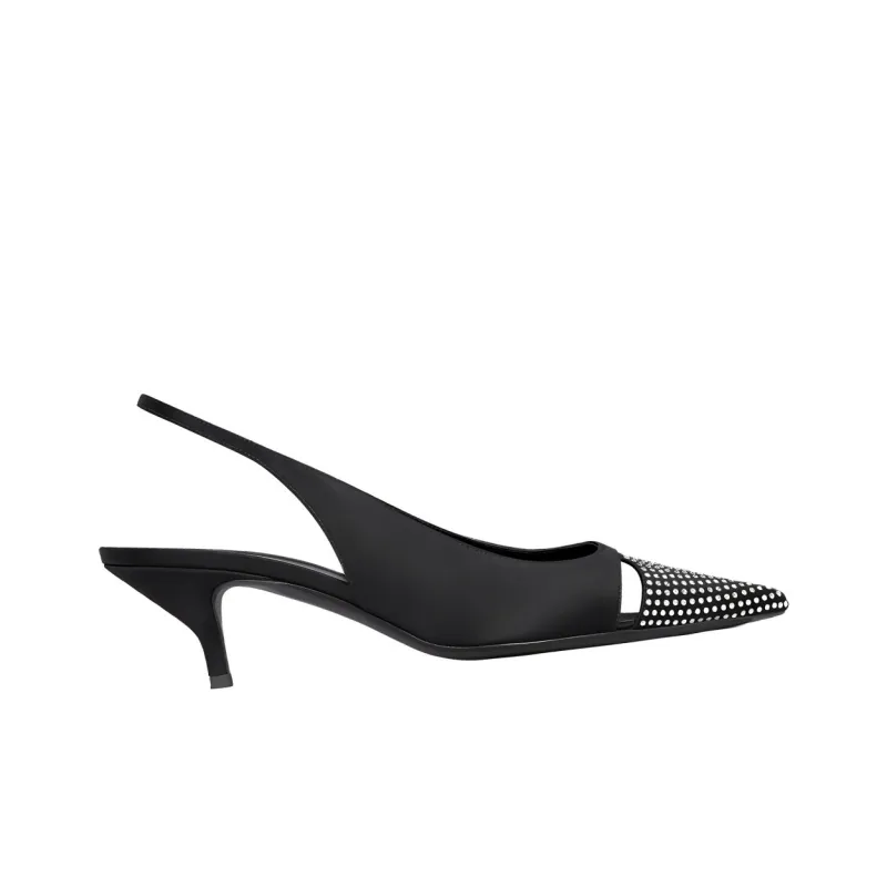 CELINE Judy Slim Heel High Heels 5.5cm Women's Black-1