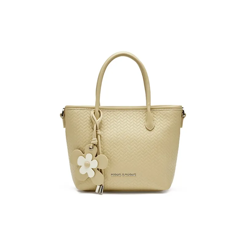 JOSINY Synthetic Leather Handbag Women's Ecru/Light Yellow-6