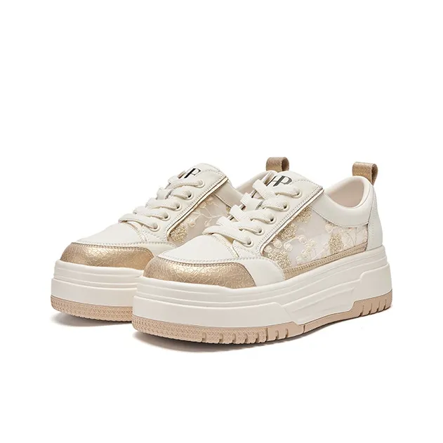 HR Skateboard Shoes Women's Beige Gold-2