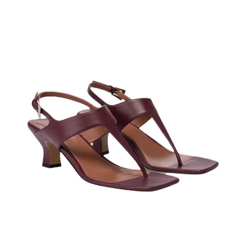 Paris Texas Portofino One Strap Sandals 5.5cm Women's Red-3