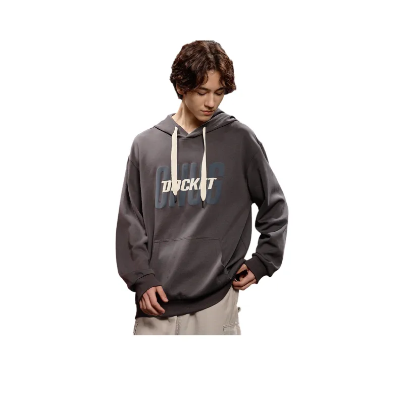 Tonlion Sweatshirts Men Charcoal Gray-0