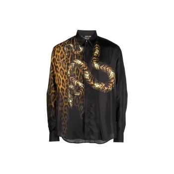 ROBERTO COLLINA Animal Motif Tailored Blazer
