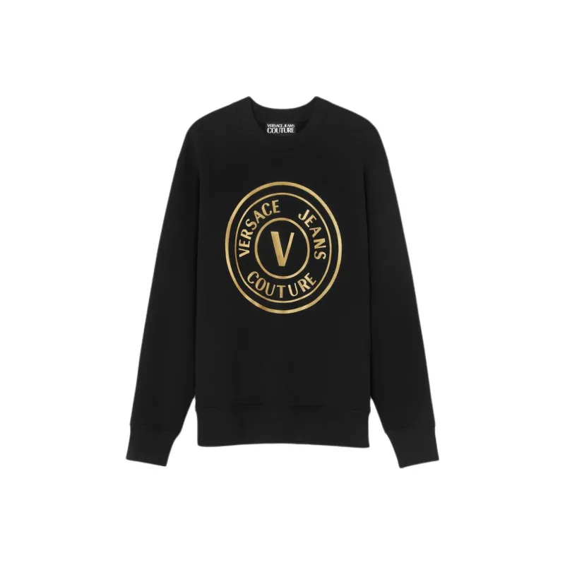 VERSACE JEANS COUTURE V Emblem Cotton Sweatshirt-0