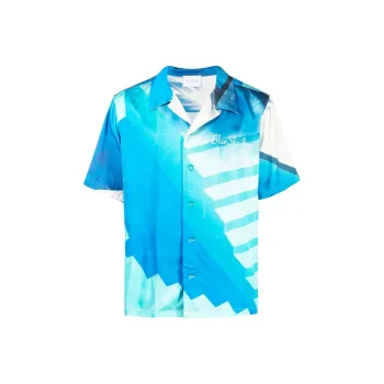 Blue Sky Inn Abstract print Short sleeved Shirt