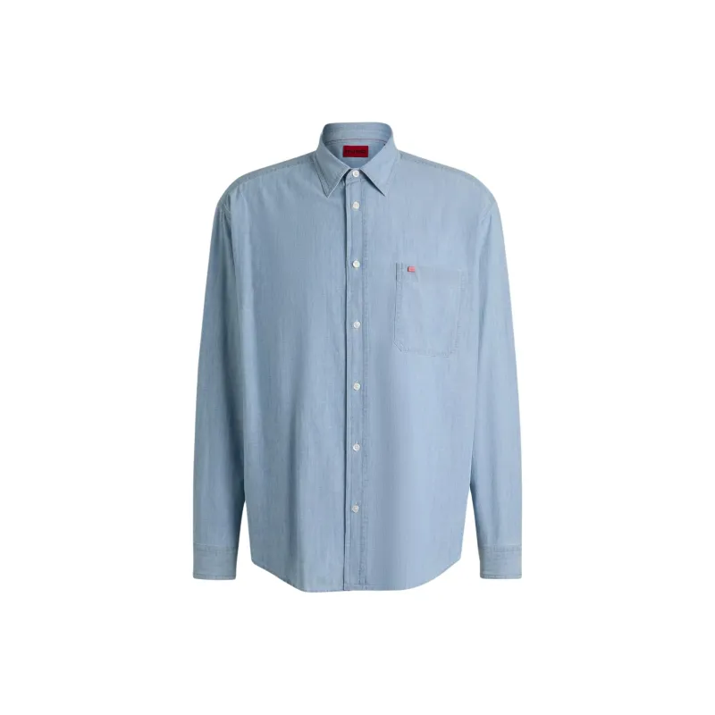 Hugo Chambray Cotton Shirt-0