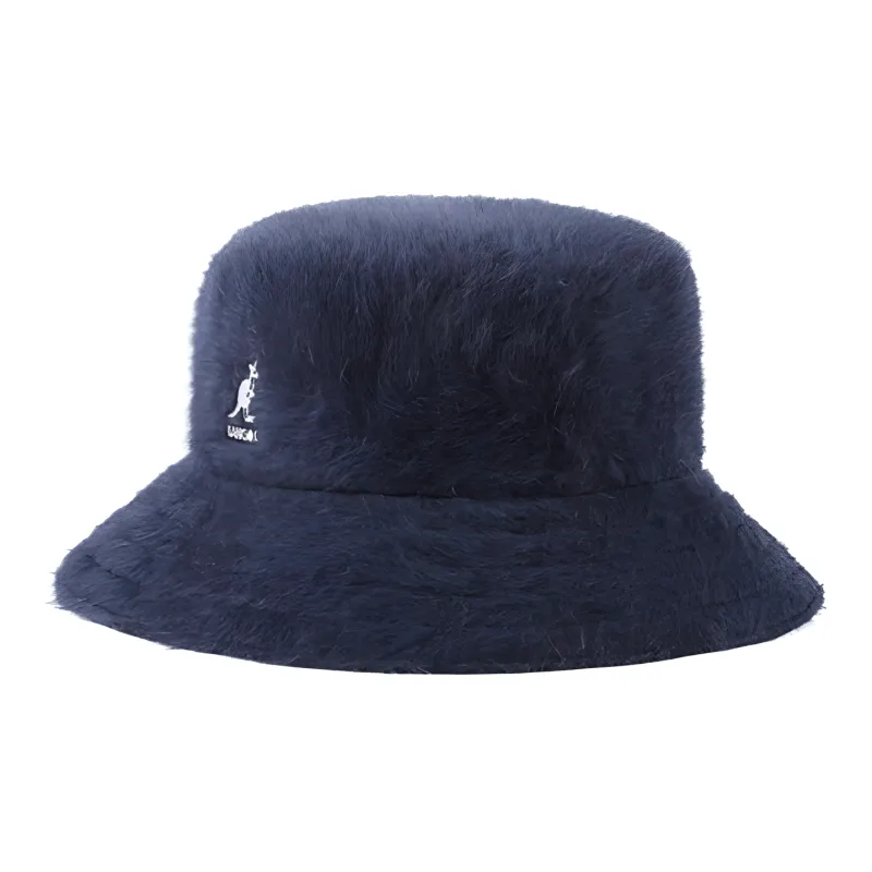 KANGOL Rabbit Fur Modified Acrylic Polyamide Bucket Hats Women's Blue-1