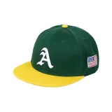 Green Flat Brim Hat