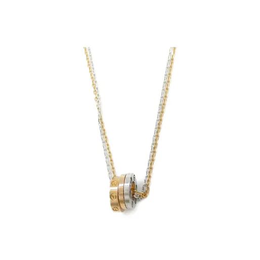 Cartier 2010s 18K Gold Love Diamond Necklace-0