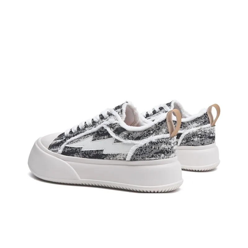 SITULANG Anti Slip And Wear Resistant Height Increasing Low Top Skateboard Shoes Unisex Champagne Green-25