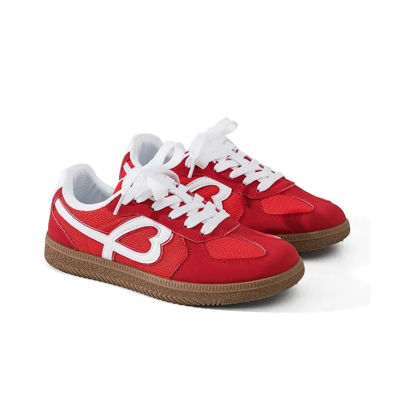 Dafu Leaps Forward Vintage German Army Trainers Coverage Abrasion Resistant Balance Low Top Skateboard Shoes Women's-6