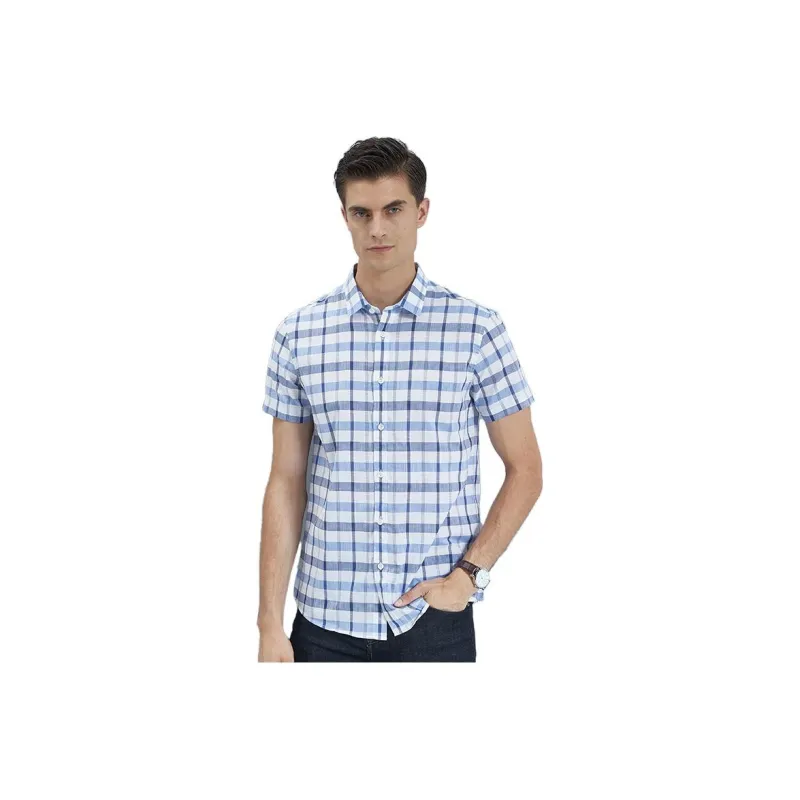 EDENBO Shirts Men Light Blue-0