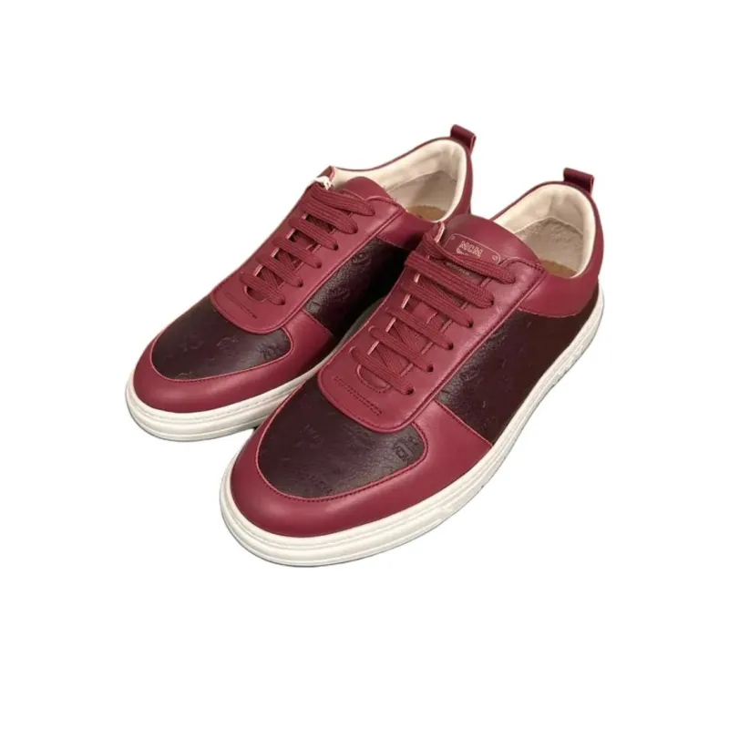 MCM Terrain Logo Brown Burgundy-3