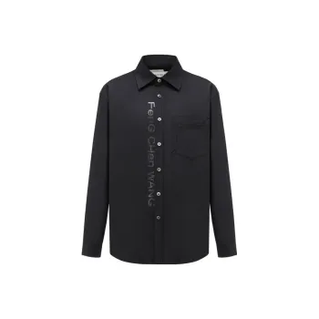 Feng Chen Wang Logo print Cotton blend Shirt
