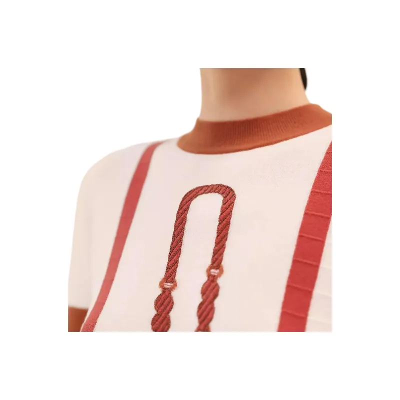 HERMES T Shirts Women's Beige-3