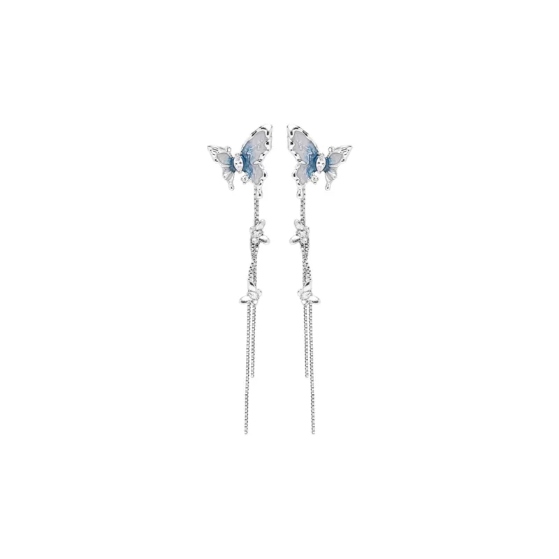 KING OF BLING Alloy, Zircon, Oil Drip Earrings Women's-0