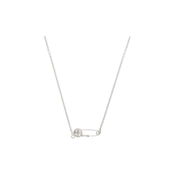 EMANUELE BICOCCHI Eb Crest Pin Silver Necklace
