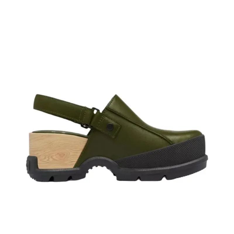 SOREL Roam'N Clog™ Rbr Casual Single Shoes 6.3cm Women's Green-1