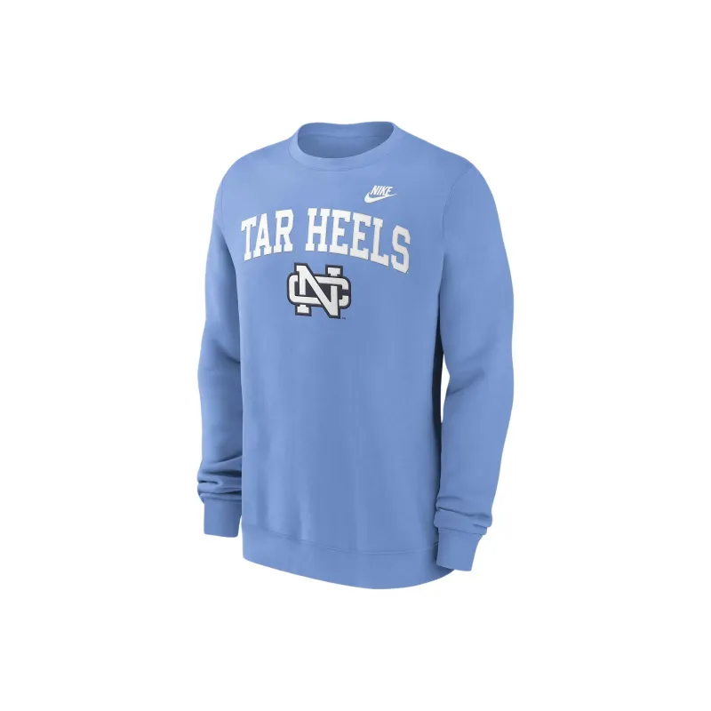 Nike North Carolina Tar Heels Legacy Classic Arch Over Logo Men's Nike College Pullover Crew-0