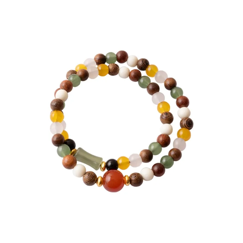 ZHOUDIWANG Redwood Bracelets Unisex-0