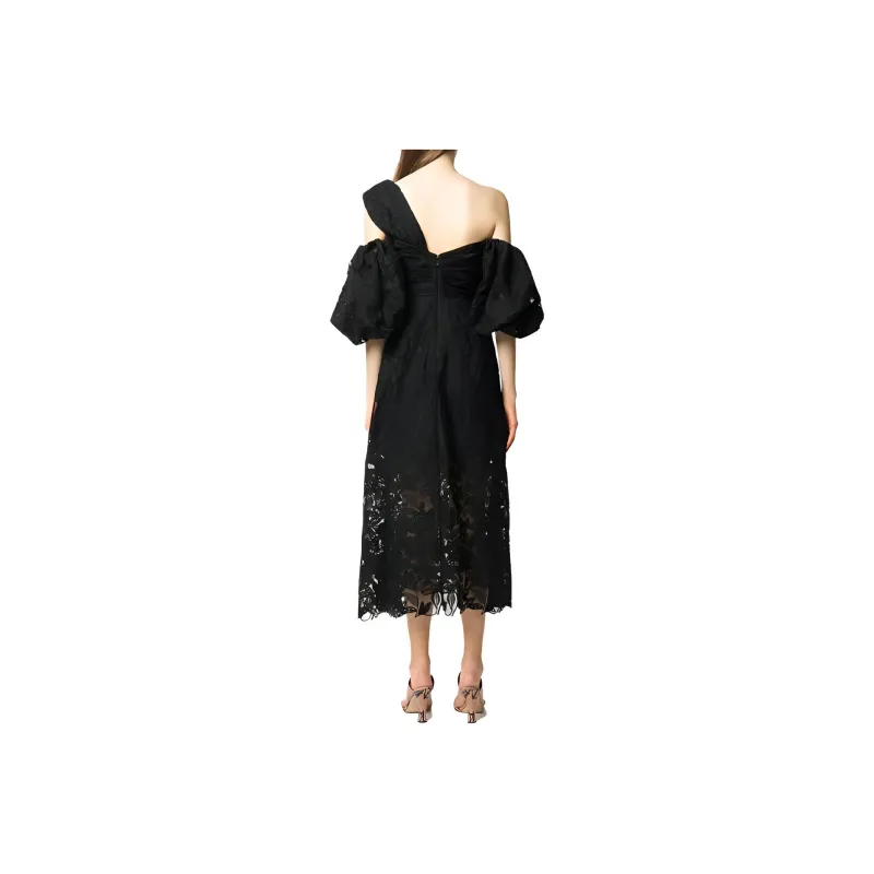 Self portrait Short Sleeved Dresses Women's Black-1