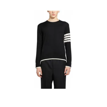 THOM BROWNE 4 Bar Striped Crewneck Jumper