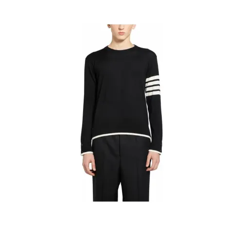 THOM BROWNE 4 Bar Striped Crewneck Jumper