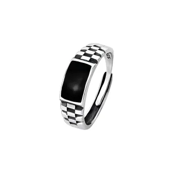 MAGICPOLE 925 Sterling Silver Rings Men's Vintage