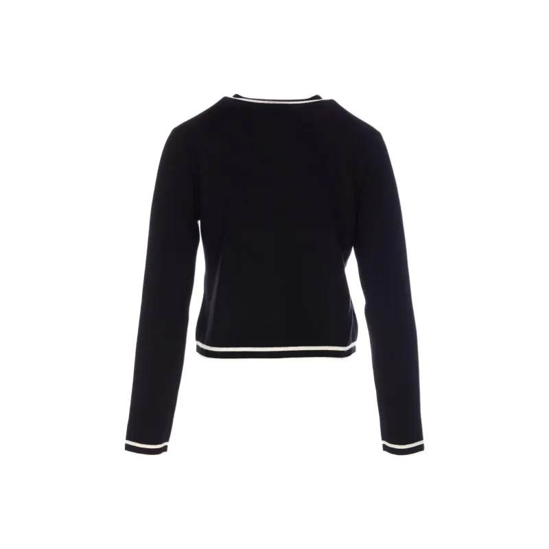 TORY BURCH Shrunken Kendra Knitted Cardigan-1