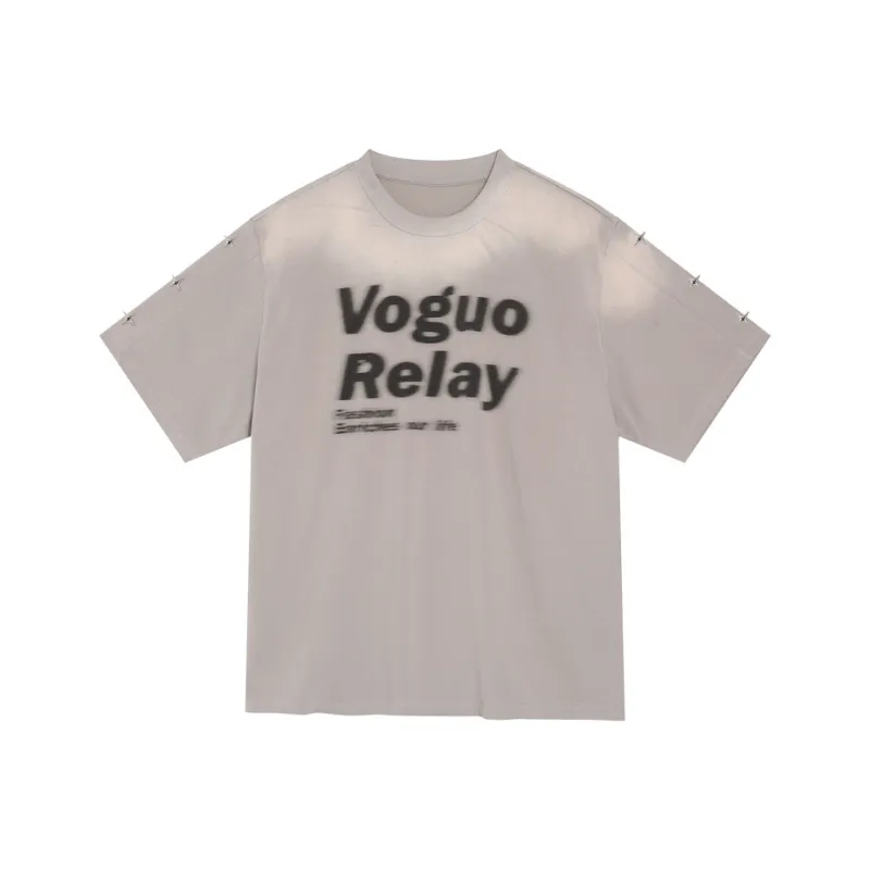 Voguo Relay Loose Fit Crew Neck T Shirt Unisex-2