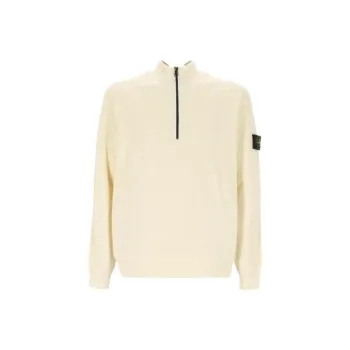 STONE ISLAND Logo Patch High Neck Jumper