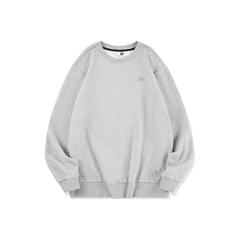 QIAODAN Men's Training Series Sweatshirt Men's Gray Heather Gray-0