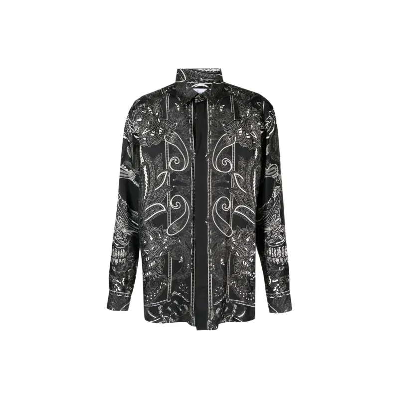 PHILIPP PLEIN Paisley print Silk Shirt-4