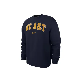 Nike North Carolina A&T Club Fleece Sweatshirt Men's Marine Blue