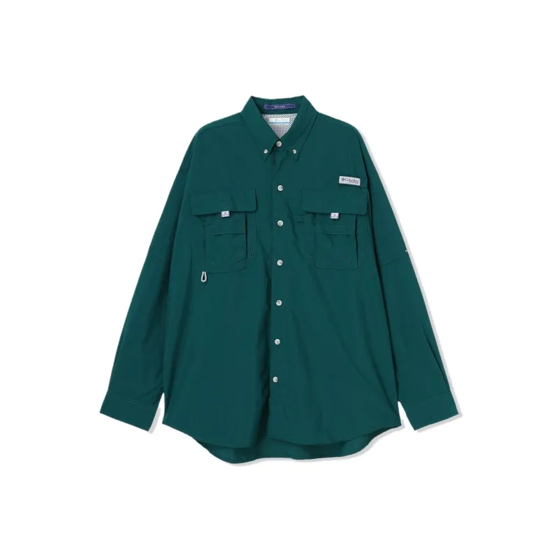 Columbia PFG Bahama 2 Shirt Men's Midnight Blue Green-0