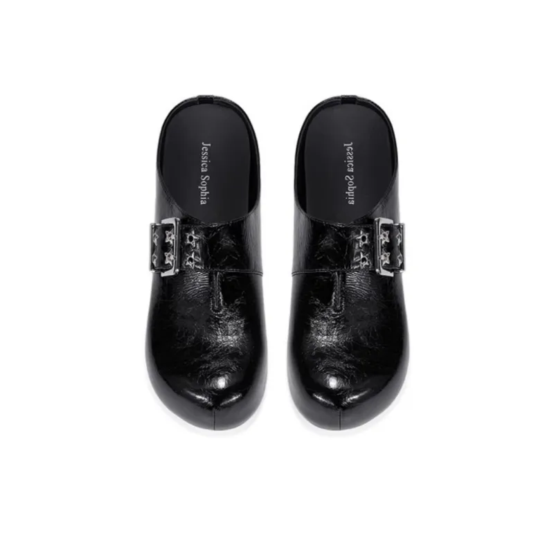JESSICA SOPHIA Rubber Sole Abrasion Resistant Slip Resistant Wrap toe Slippers Women's-2