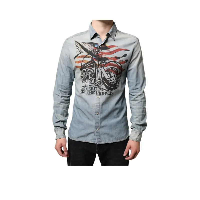 JOHN GALLIANO Shirt Men's Light Blue-0