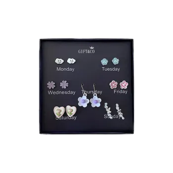 GIFT&CO S925 Silver Stud Earrings Women's