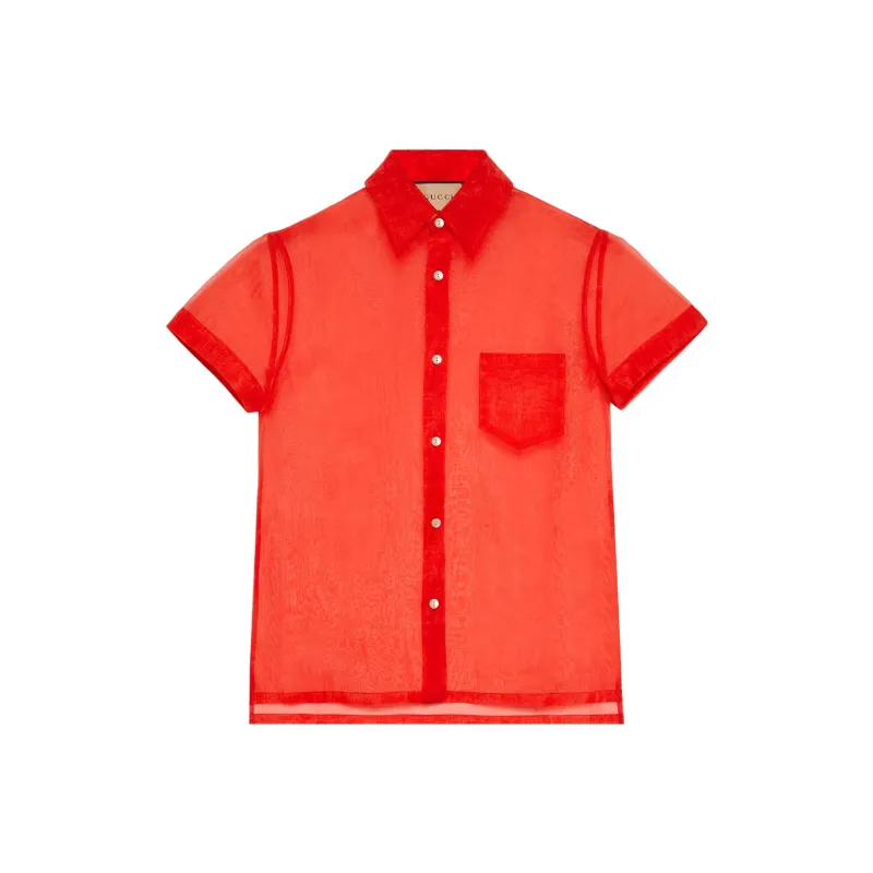 GUCCI Shirts Men Orange-0