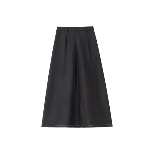 Oudifu Denim Long Skirts Women's