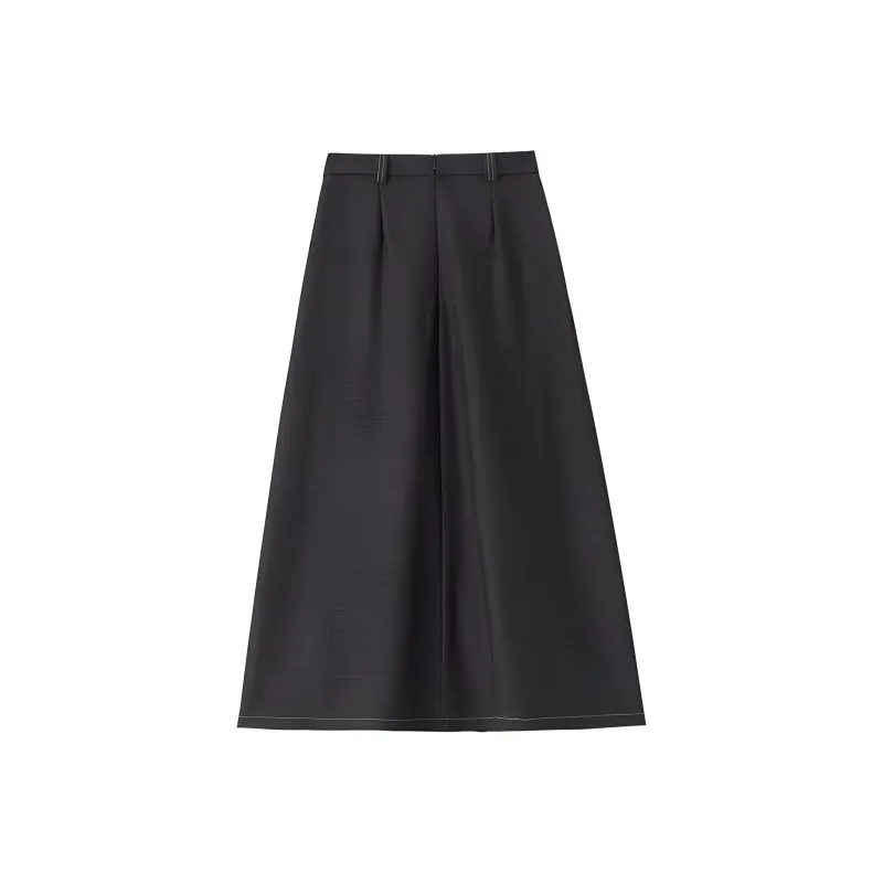 Oudifu Denim Long Skirt Women's-0