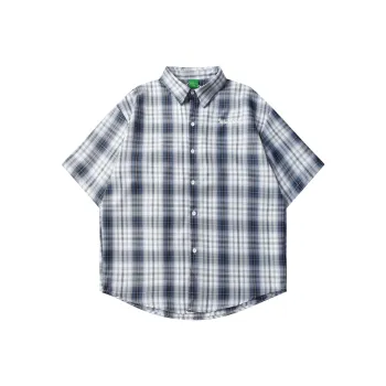 Michael Rock Shirts Unisex Blue Plaid