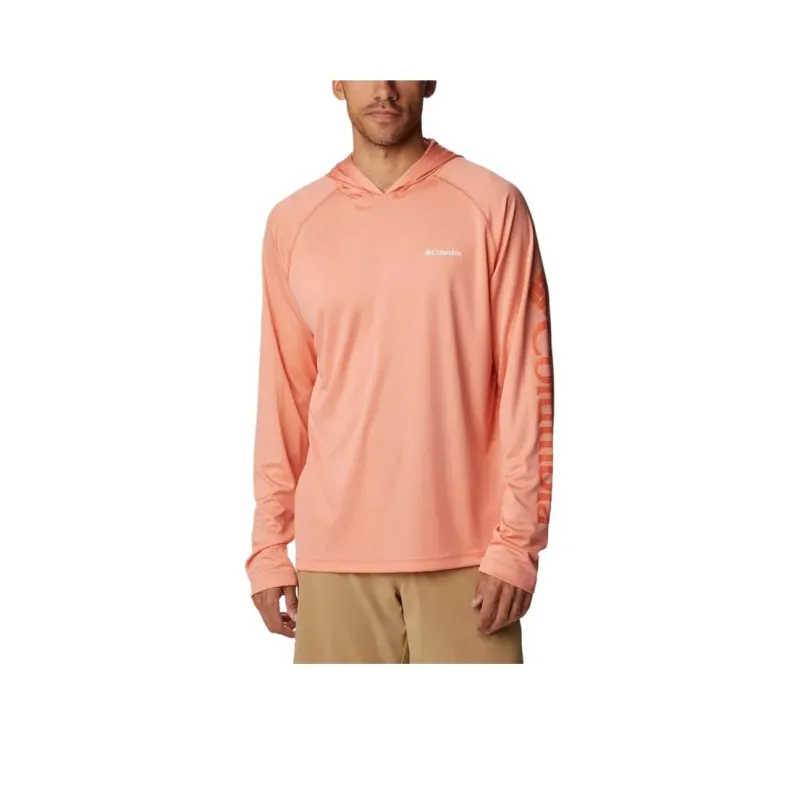 Columbia Fork Stream Sweatshirt Men's Summer Peach Red-0