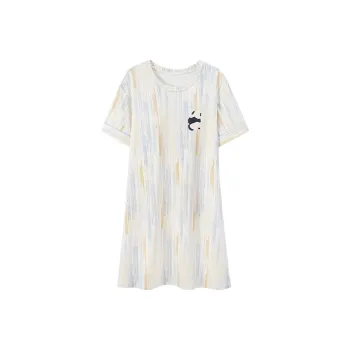 FENTENGCARE Nightgown Women's Apricot