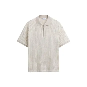 ZARA Polo Shirts Men Beige