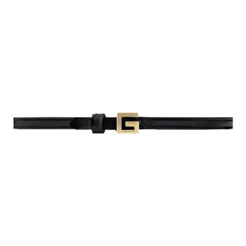 GUCCI Leather Necklaces Unisex Black