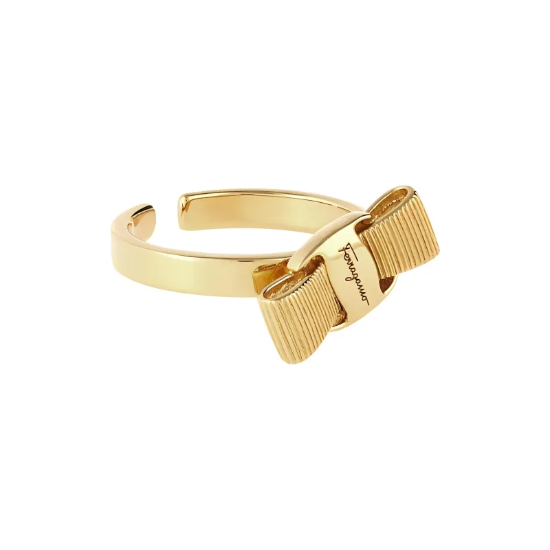 Ferragamo Vara Bow Polished Ring-1